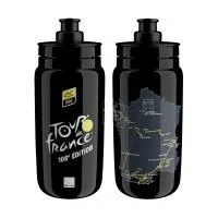 Велобутылка Elite FLY TOUR DE FRANCE 2021 550мл (черная)