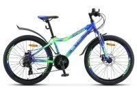 Велосипед Stels Navigator 450 MD 24 V030 (синий/неоновый/зеленый)
