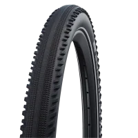 Велосипедная покрышка Schwalbe HURRICANE 28x1.6 (42-622) RaceGuard Black-Reflex (черная, светоотражающая полоса)