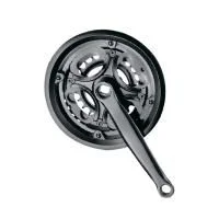 Шатуны NECO NSS-3013 24/34/42T с защитой, сталь, 170мм, чёрный