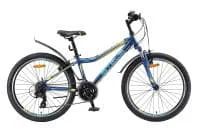 Велосипед Stels Navigator 410 V 24 21-sp V010 (темно-синий/желтый)