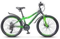 Велосипед Stels Navigator 410 MD 24" 21-sp V010 (черный/зеленый)