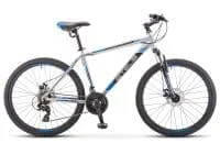 Велосипед Stels Navigator 500 MD 26" F010 (серебристый/синий)