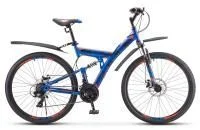 Велосипед Stels Focus MD 27.5" 21-sp V010 (синий/неоново-красный)