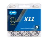 Цепь велосипедная KMC X11 1/2''x11/128''x118L 11 скоростей
