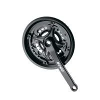 Шатуны NECO NSS-3010 24/34/42T с защитой, сталь, 170мм, чёрный