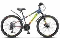 Велосипед Stels Navigator 400 MD 24" F010 (серый/салатовый/красный)