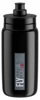 Велобутылка Elite FLY 550мл (черная, серый логотип)