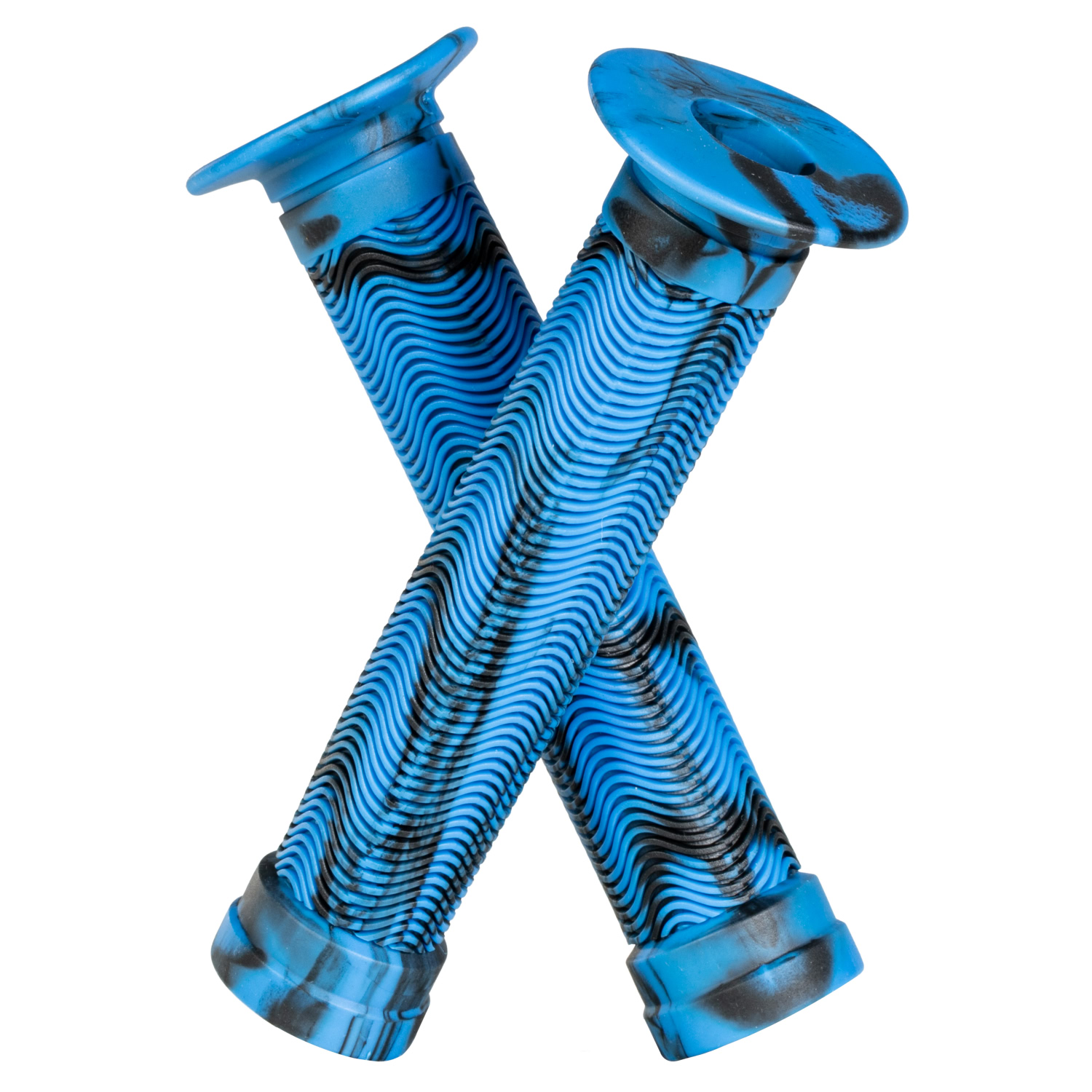 Грипсы STG 150 мм (черные/синие)