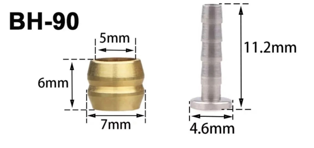 Оливка и соединительная трубка Shimano SM-BH90