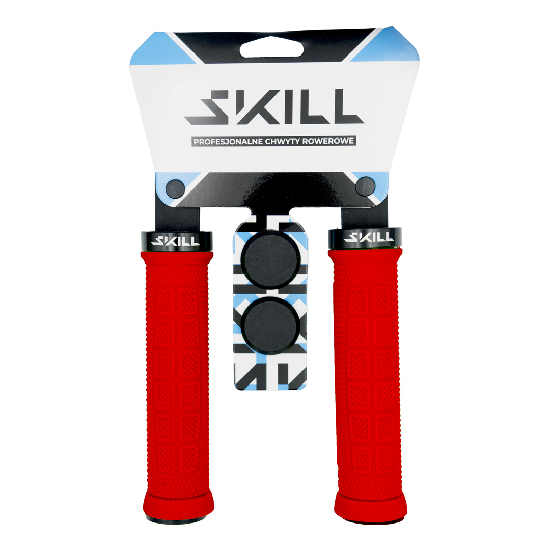 Грипсы SKILL TOWER 130 мм (красные)
