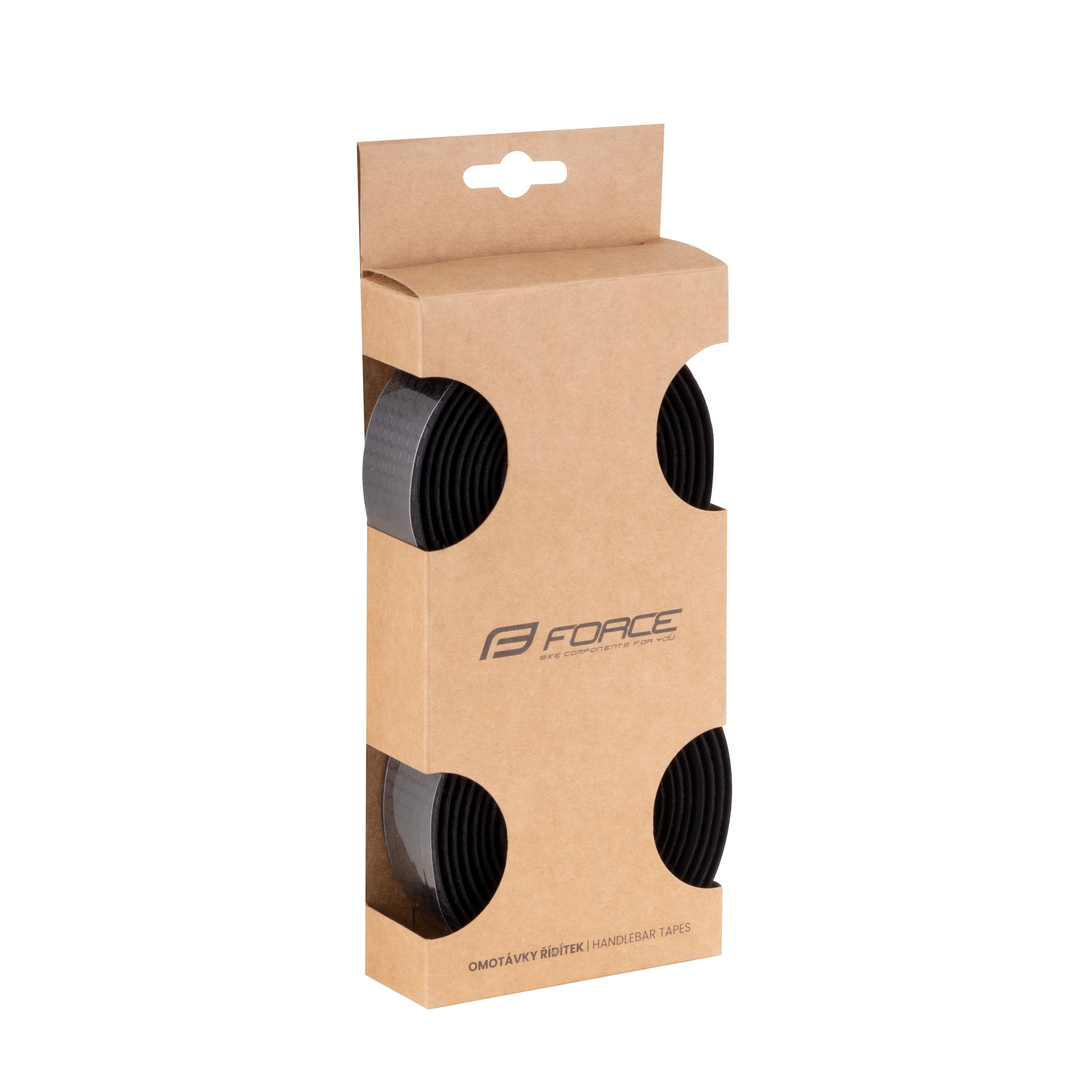 Обмотка руля Force EVA (чёрная + силиконовый логотип)