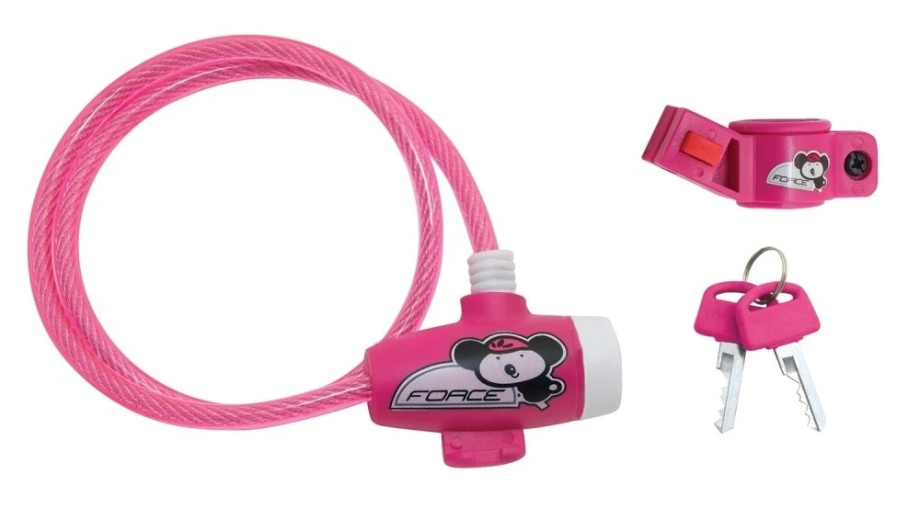 Замок Force 48977 8/800 мм (детский, розовый)
