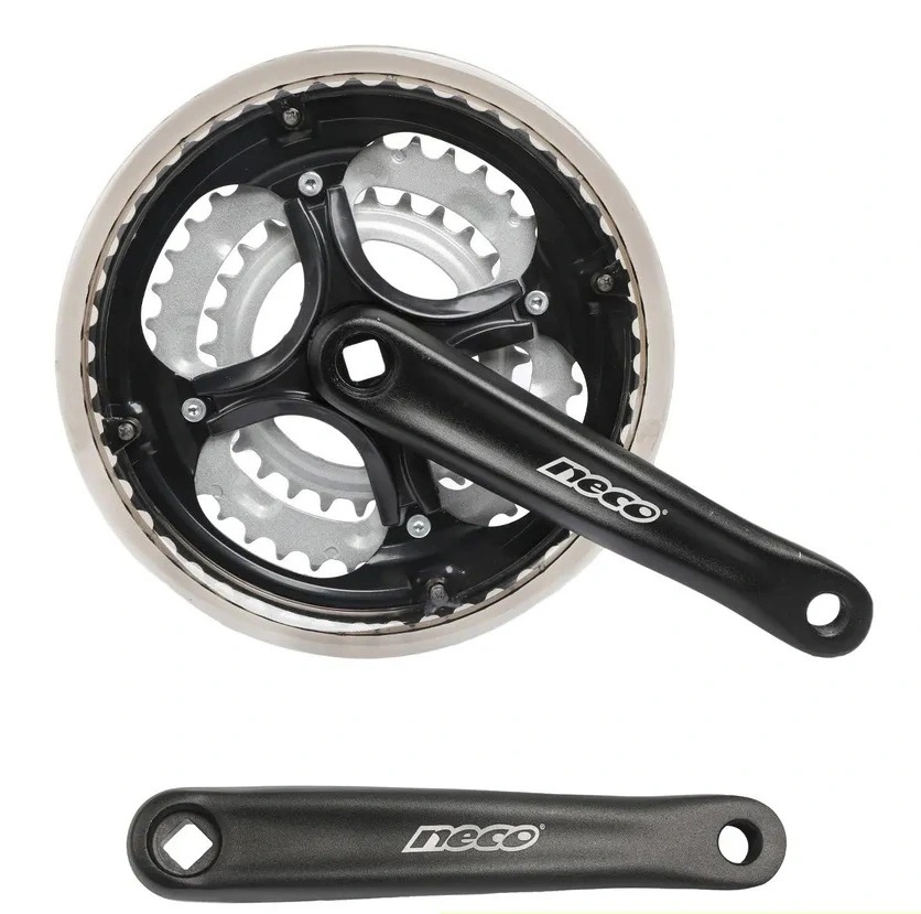 Шатуны Neco NSA-3003 (24/34/42T, сталь/алюминий, 175 мм)