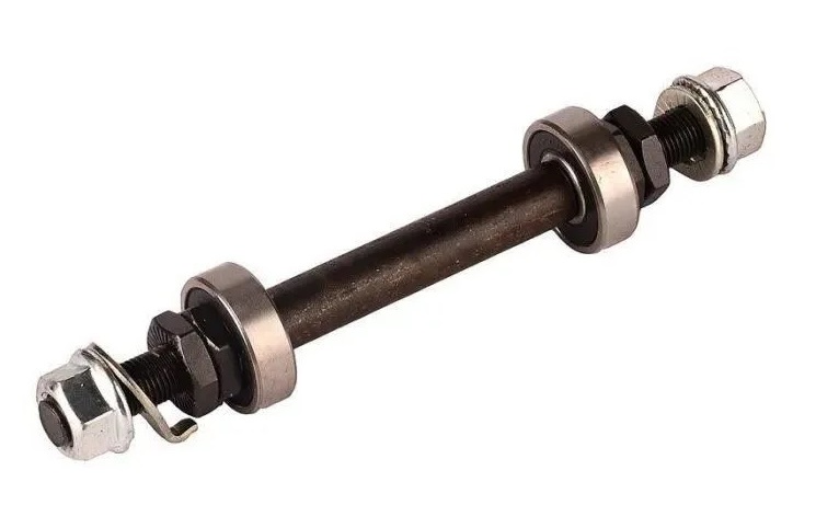 Ось переднего колеса Shunfeng SF-AX04 3/8*140 мм (под гайки, на промподшипниках)