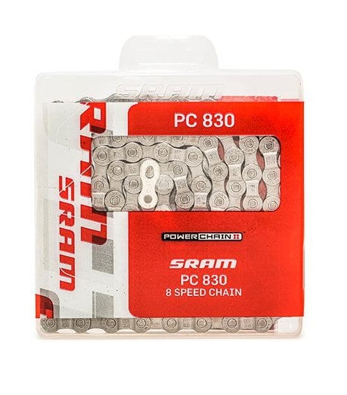 Цепь Sram PC-830 (8 скоростей, 114 звеньев, замок Power Link)