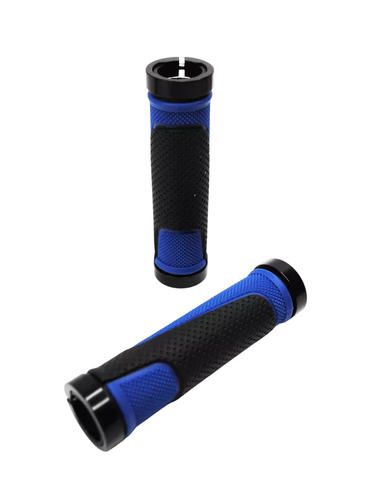Грипсы Hualong HL-G308 (чёрный/синий, L-130 мм)