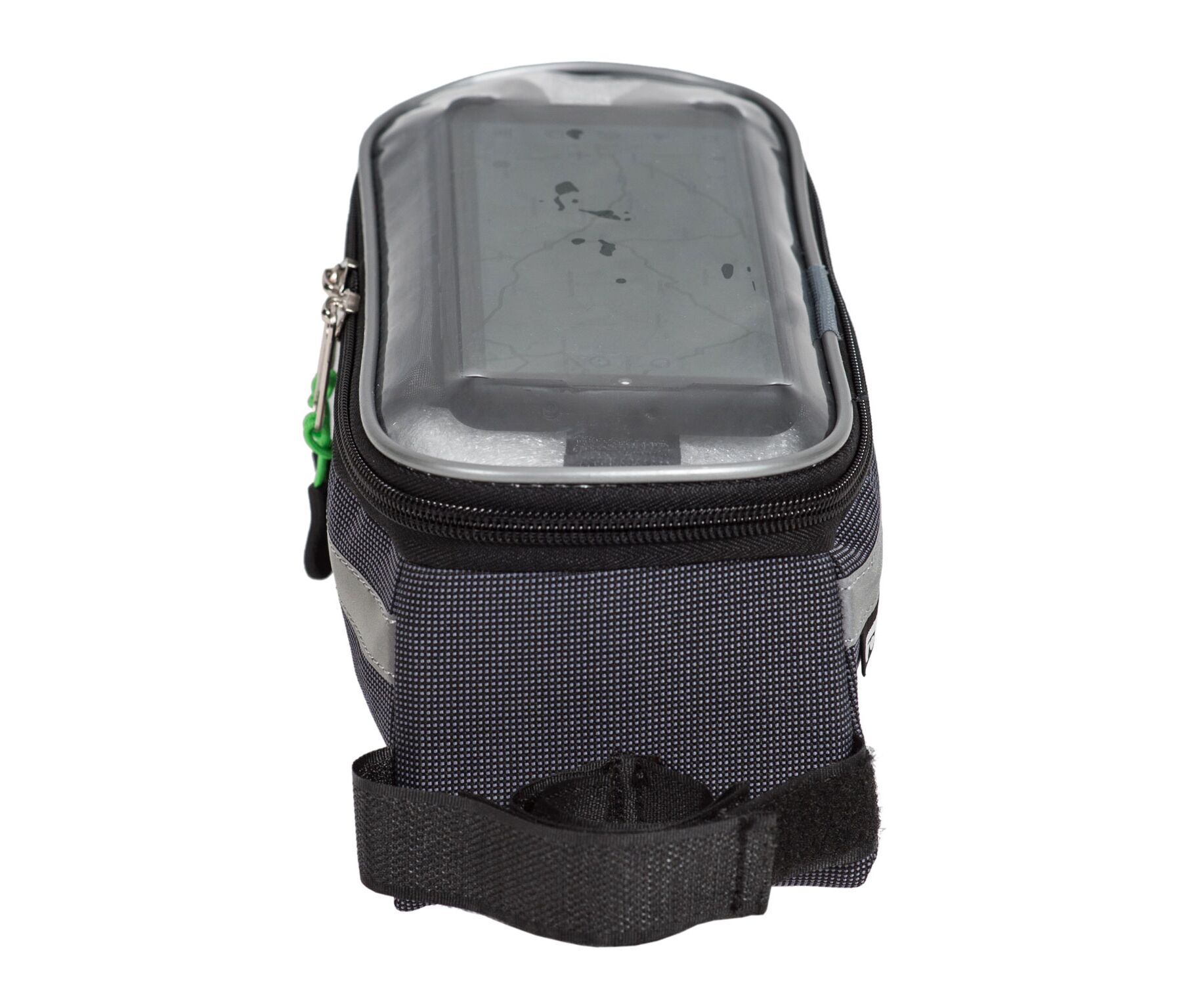 Велосумка Course Мастер на раму увеличенная для смартфона (серый)