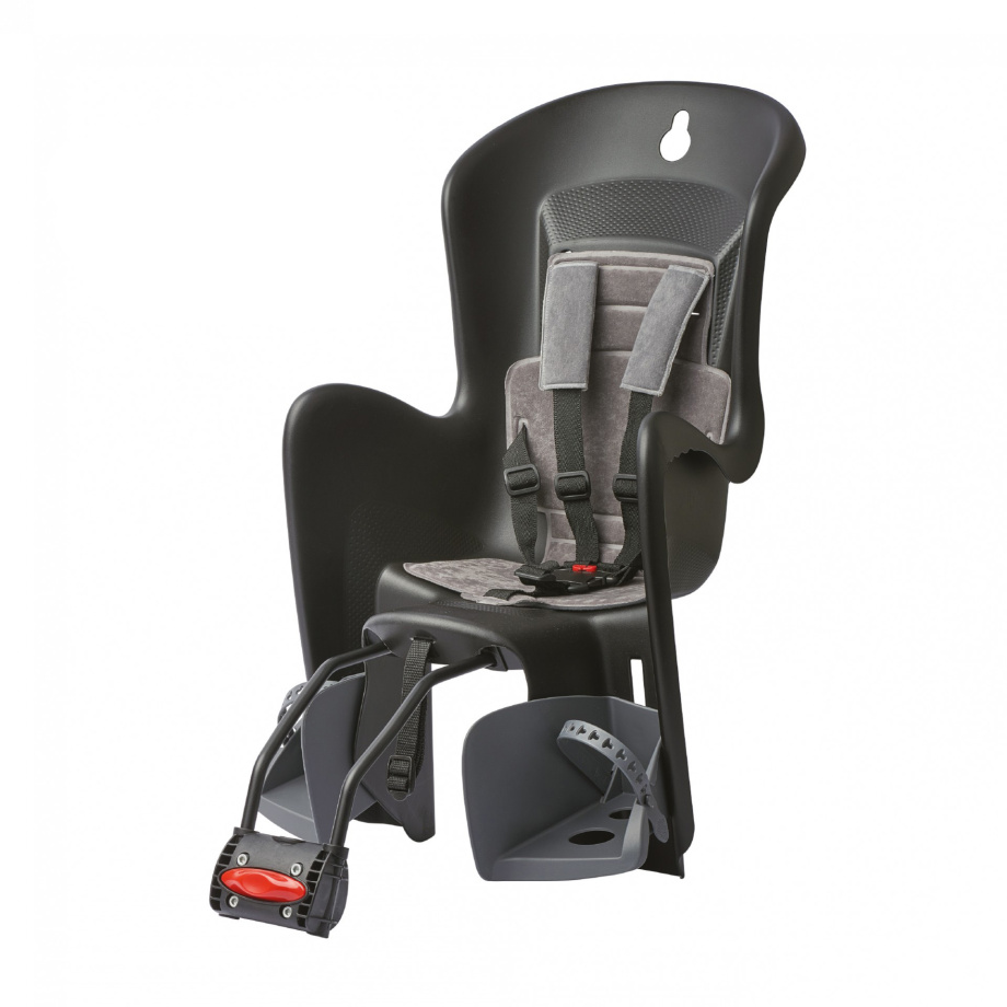 Детское велосипедное кресло Polisport Bilby Maxi FF (черный/темно-серый)