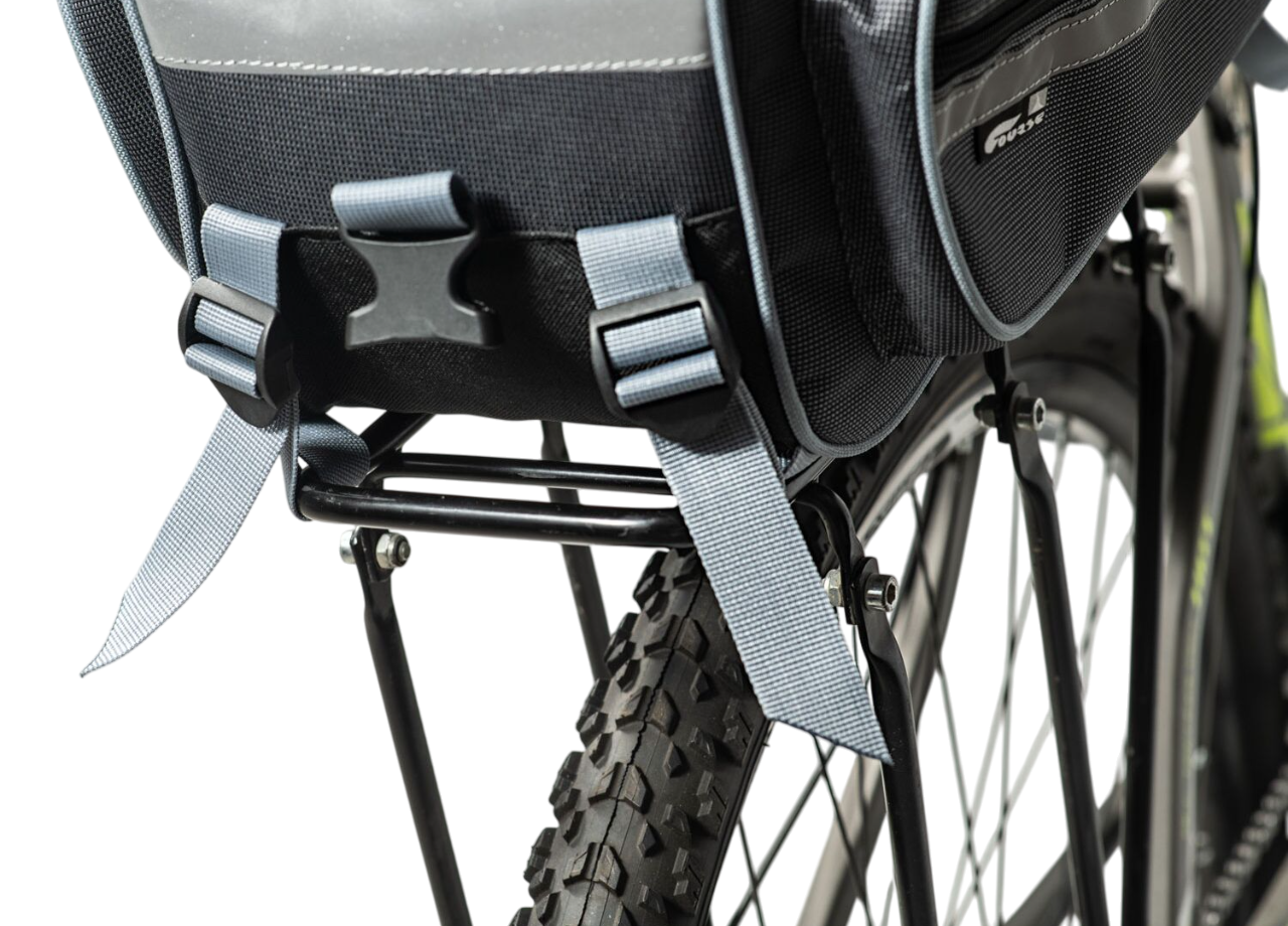 Велосумка Course Джаст-3 на багажник (чёрно-серая)