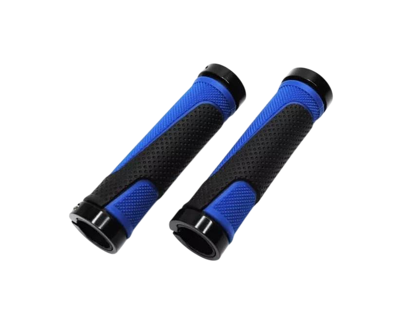 Грипсы Hualong HL-G308 (чёрный/синий, L-130 мм)