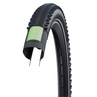 Велосипедная покрышка Schwalbe HURRICANE 26x2.10 (54-559) RaceGuard (черная, светоотражающая полоса)