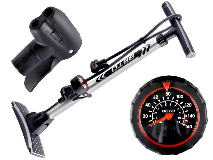 Насос напольный ручной с манометром BETO CMP-130AG1