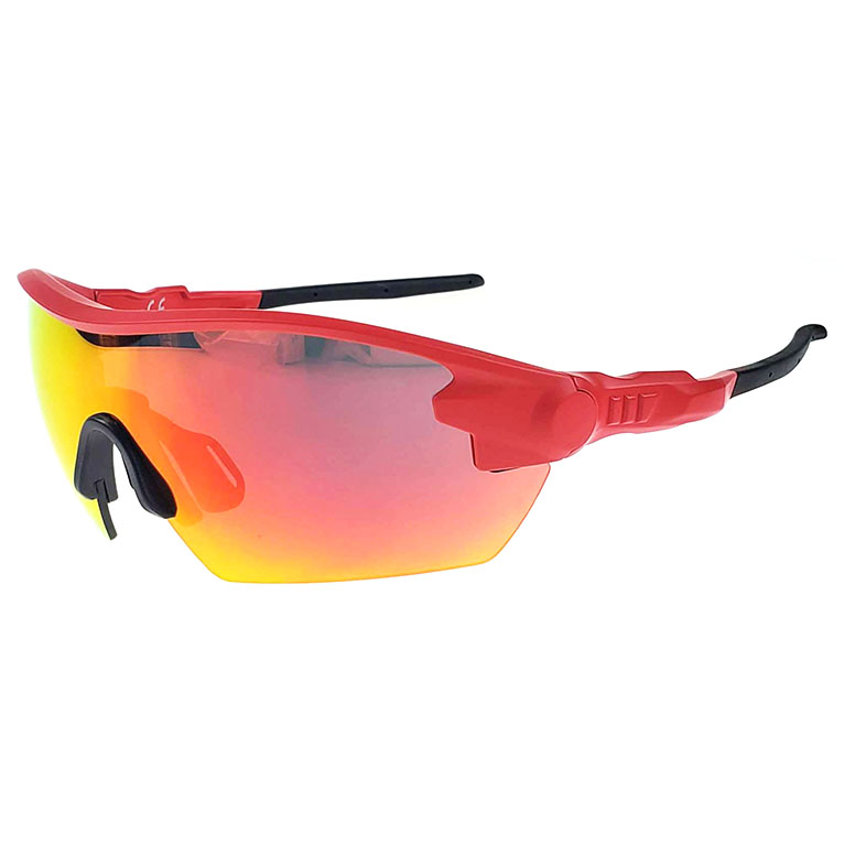 Очки солнцезащитные 2K SD-21504 (красный матовый / чёрно-красный revo)