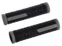 Грипсы LONGUS GRID длина 128 мм (серо-черные)