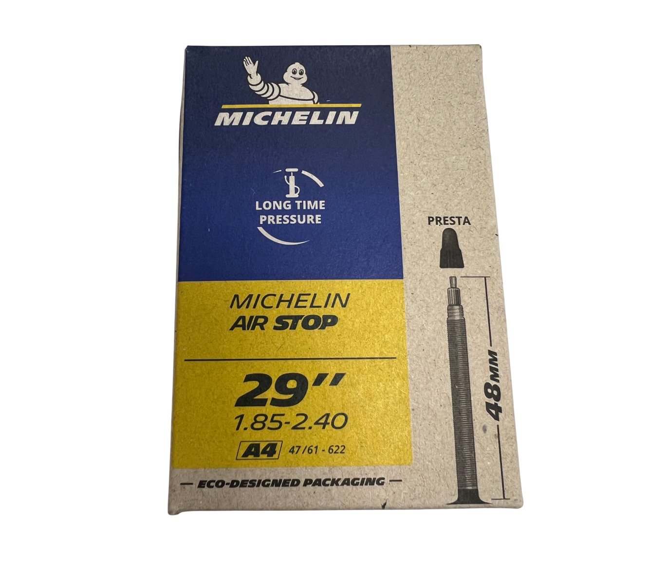 Велосипедная камера Michelin AIR STOP A4 29x1.85/2.40 (47/61-622) FV48