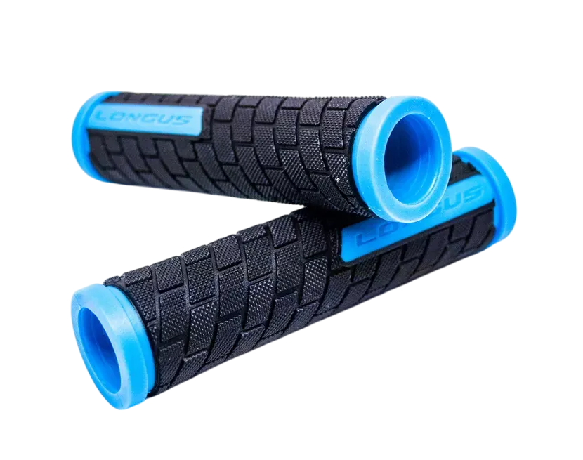 Ручки руля Longus GRID (черный/синий, L-128 мм)