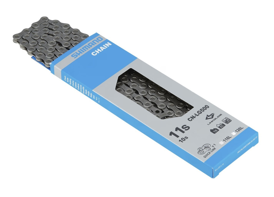 Цепь Shimano CN-LG500 Link Glide (9/10/11 скоростей, 116 звеньев, с замком цепи QuickLink)