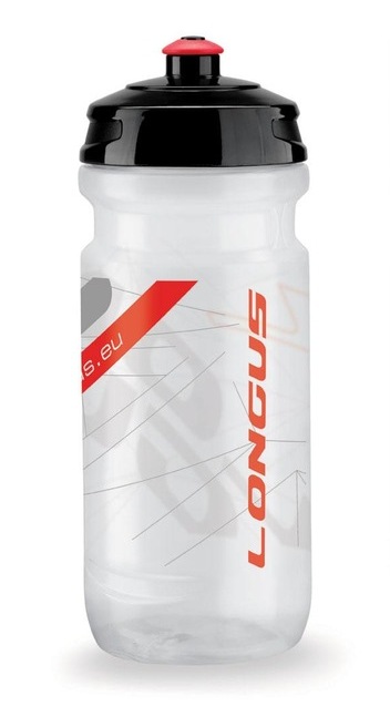 Велобутылка Longus TESA 600 мл (прозрачно/красная)