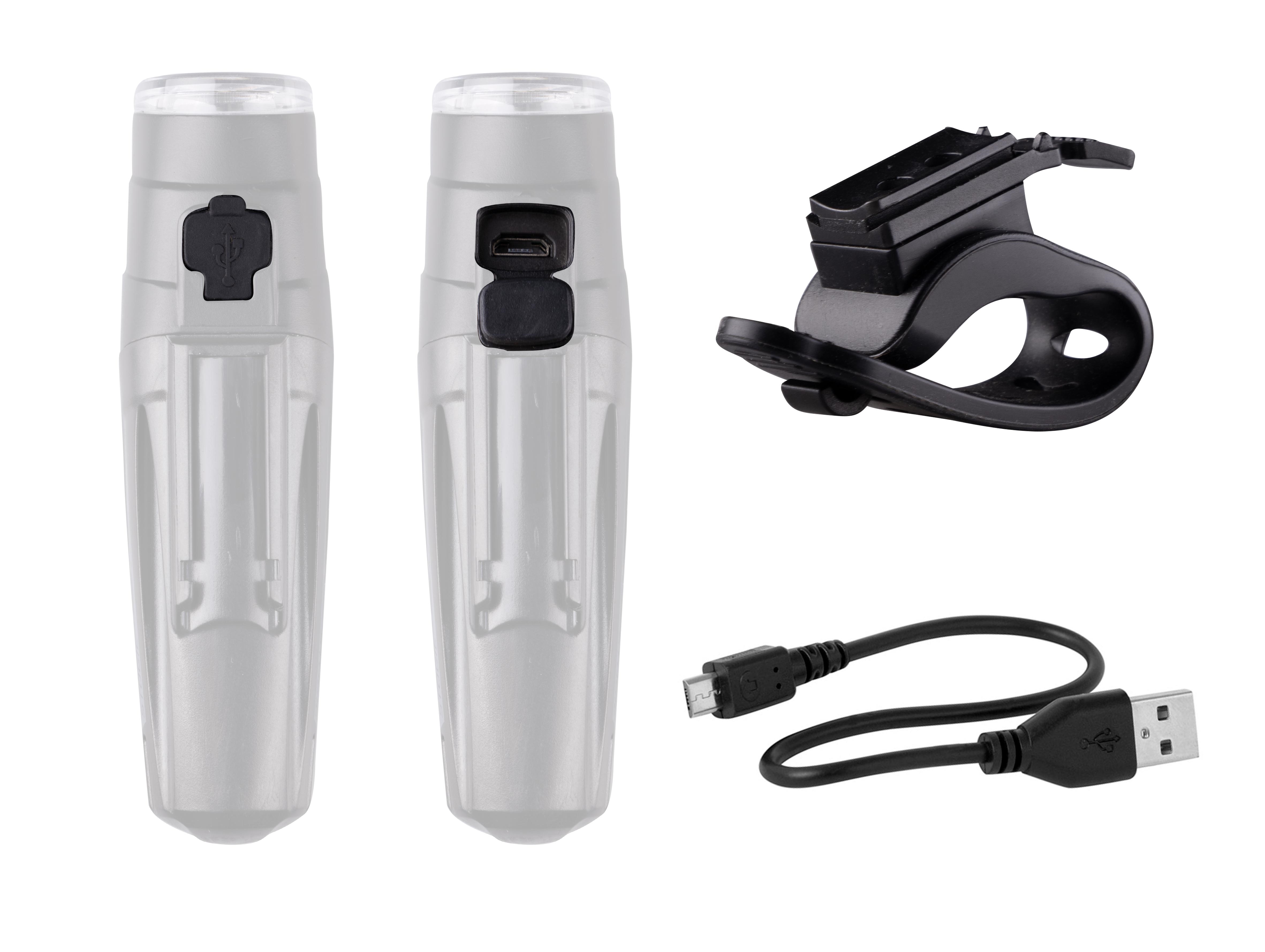 Передний фонарь Force STOGIE 900LM USB (черный)