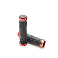 Грипсы HL-G202 (чёрный/красный, L-130 мм)