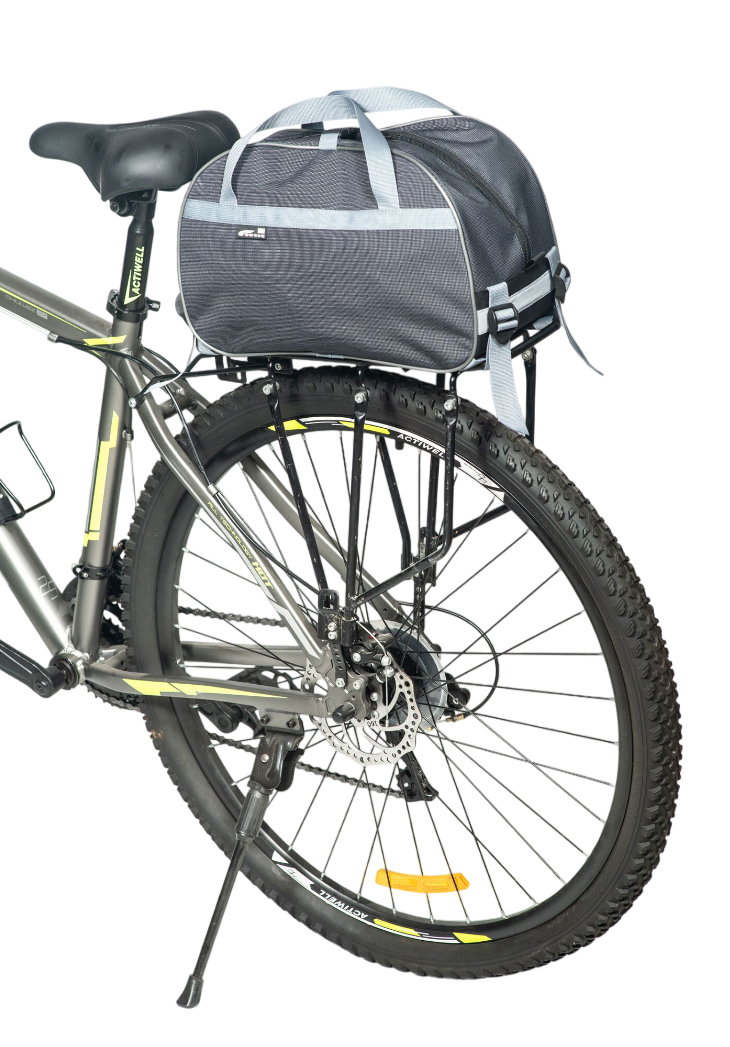 Велосумка Course Кантри-1 на багажник (чёрно-серая)