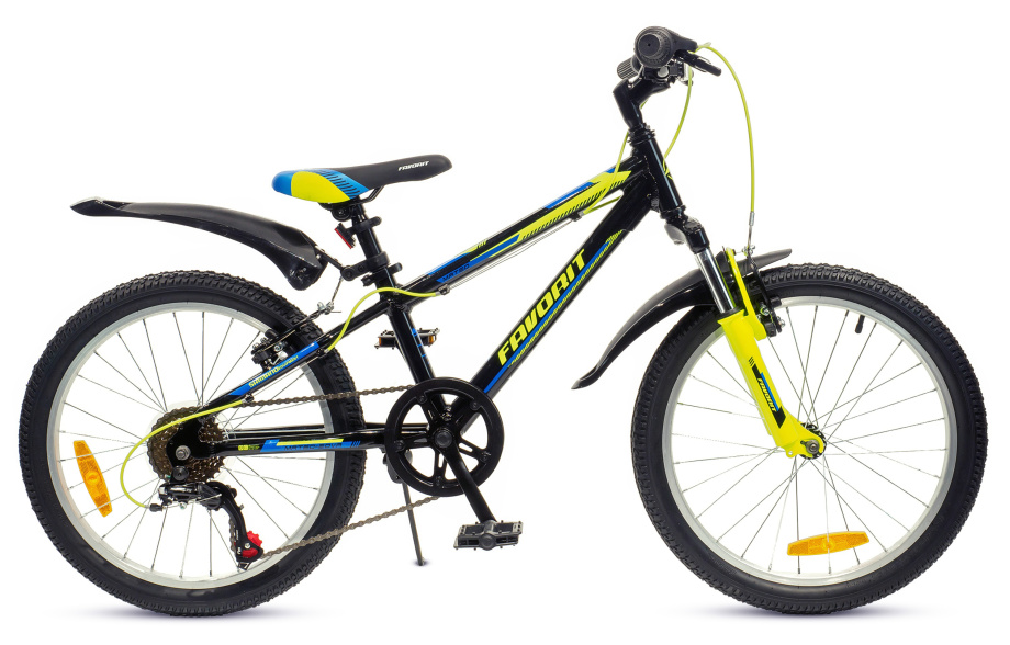 Велосипед Favorit Mateo 20VA (черный/желтый)