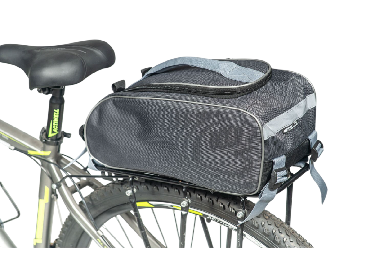 Велосумка Cource Джаст-1 на багажник (чёрно-серая)