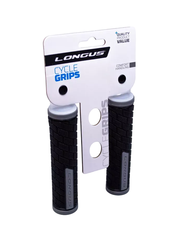 Ручки руля Longus GRID (черный/серый, L-128 мм)