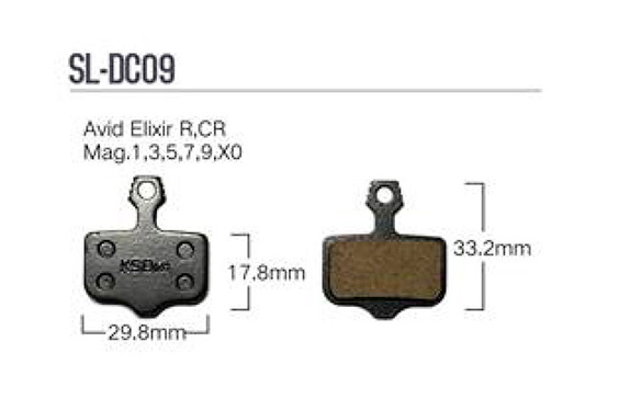 Колодки тормозные Shunfeng SL-DC09