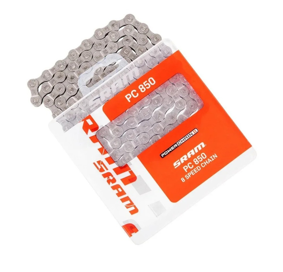 Цепь Sram PC-850 (8 скоростей, 114 звеньев, замок Power Link)
