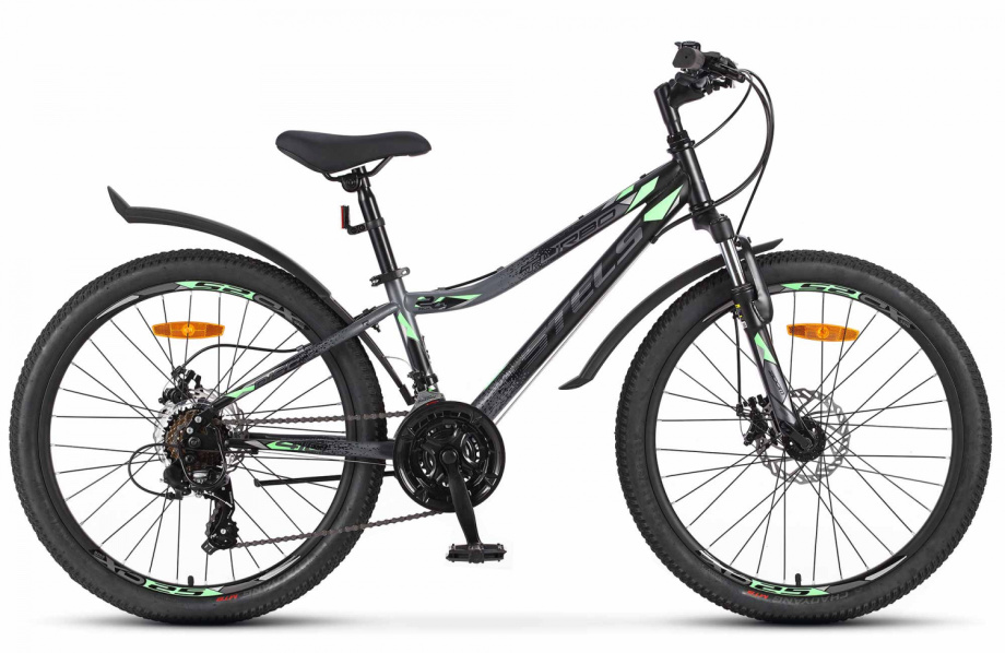 Велосипед Stels Turbo 410 MD 24″ (черный/зеленый)