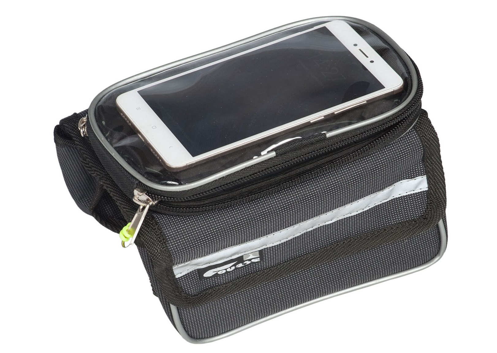 Велосумка Course ПиФорм на раму с чехлом для смартфона (серый)