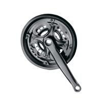 Шатуны NECO NSS-3013 24/34/42T с защитой, сталь, 170мм, чёрный