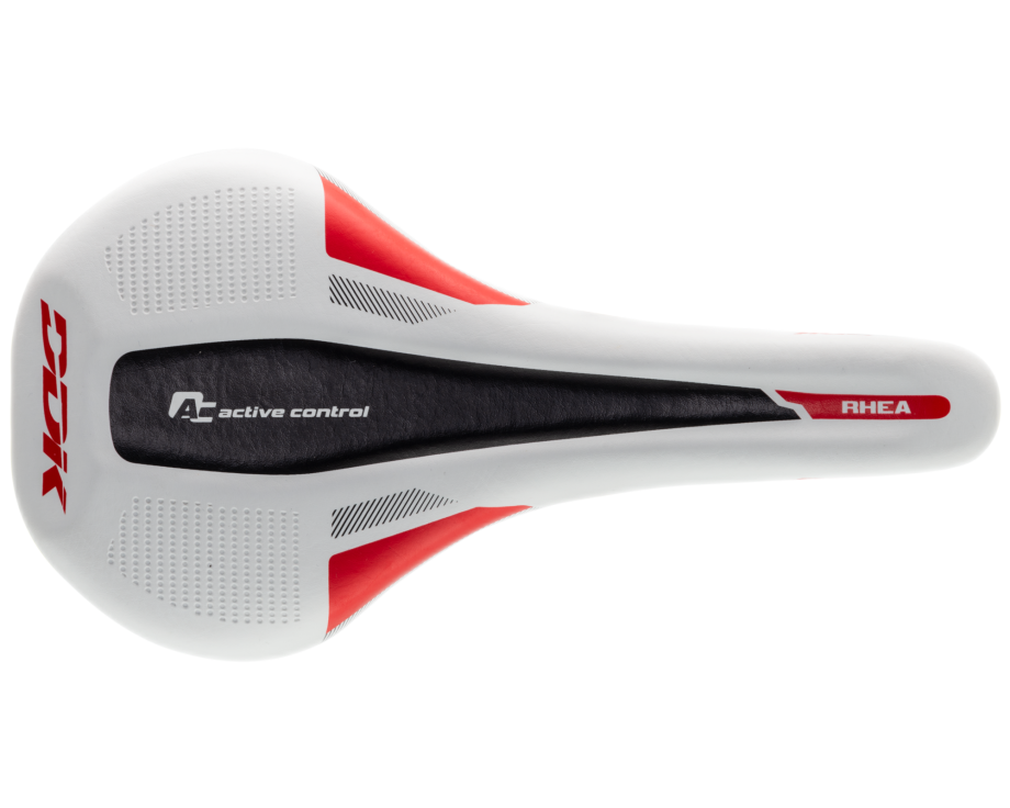 Седло DDK-2375 (белый/красный/чёрный)