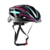 Шлем велосипедный Cigna KP-2 (чёрный/бирюзовый/красный)