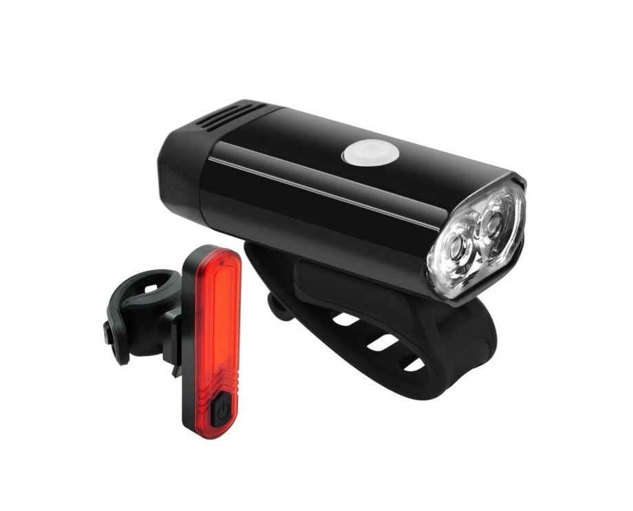 Комплект фонарей для велосипеда Jing Yi JY-7066+JY-6056T