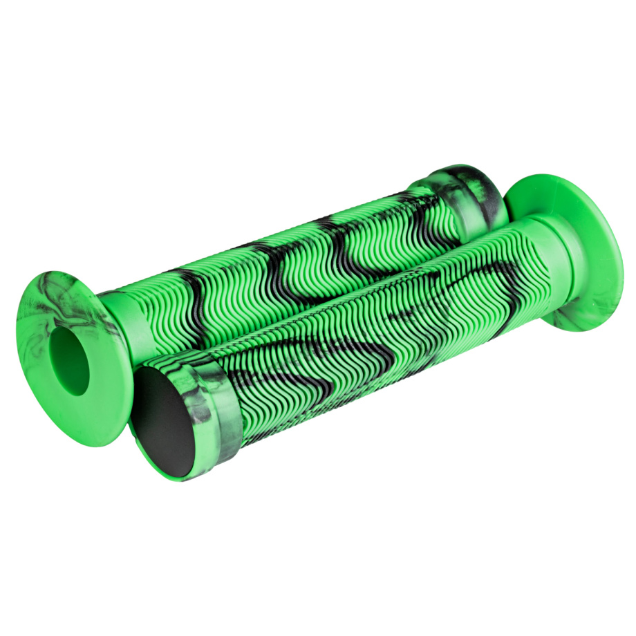 Грипсы STG 150 мм (чёрные/зелёные)