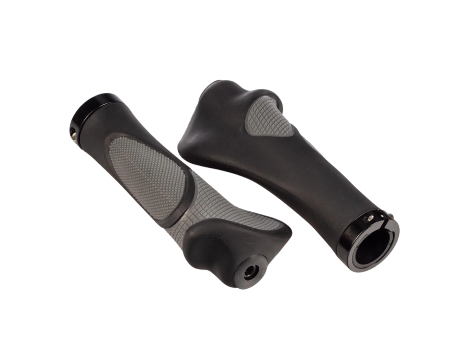 Грипсы Hualong HL-G233 (чёрный/серый, L-142 мм)