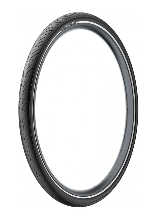 Велосипедная покрышка Pirelli 37-622 (700x37C) Cycl-E GT, Black-Reflex